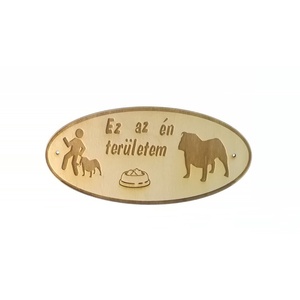 Ez az én területem kutyatábla - Meska.hu