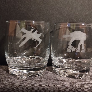 STAR WARS whiskeys üveg pohár készlet (szett) kézzel gravírozott  férfi ajándék, bögre, Csillagok háborúja - otthon & életmód - Meska.hu