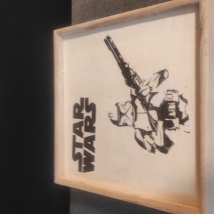 STAR WARS pálinkás üveg pohár készlet, opcionálisan fa díszdobozzal, kézzel gravírozott férfi ajándék, bögre - otthon & életmód - Meska.hu
