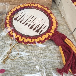 Harry Potter Stílusú makramé  keretes karácsonyfadísz - Meska.hu