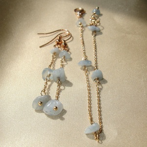 Akvamarin minimalista ásvány karkötő - ékszer - karkötő - lánc karkötő - Meska.hu