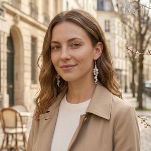 Pasztell ásvány statement fülbevaló - ékszer - fülbevaló - lógó fülbevaló - Meska.hu