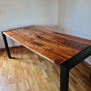 Rusztikus ebédlő asztal cseresznye fából - otthon & lakás - bútor - asztal - Meska.hu
