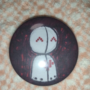 Egyedi készítésű kitűző Lobotomy Corporation, Ékszer, Kitűző és Bross, Ékszerkészítés, Fotó, grafika, rajz, illusztráció, MESKA