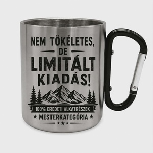 Karabíneres fém bögre 300ml - otthon & életmód - konyhafelszerelés, tálalás - tálalás - bögre & csésze - Meska.hu