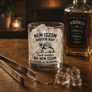 Egyedi Feliratos whiskey pohár  - otthon & életmód - konyhafelszerelés, tálalás - tálalás - pohár - Meska.hu