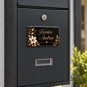 Egyedi postaláda személyre szabott névtáblával - otthon & életmód - ház & kert - postaláda - Meska.hu