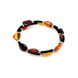 Borostyán memória drótos pebble karkötő 8-14mm, Ékszer, Karkötő, Ásványkarkötő, , MESKA