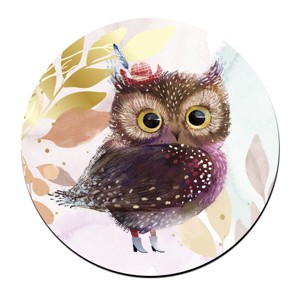 Cuki kalapos bagoly mintás bögre alátét, , , MESKA