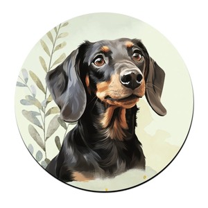 Fekete tacskó portré mintás bögre alátét, Otthon & Életmód, Konyhafelszerelés, tálalás, Tálalás, Tányér- és poháralátét, , MESKA