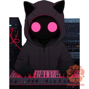 Synthwave Dj v3 - ruha & divat - férfi ruha - férfi pulóver - Meska.hu
