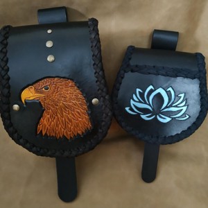 Lótuszvirágos tarsoly - táska & tok - övtáska - Meska.hu