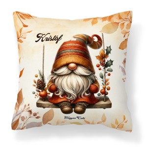 Névvel kérhető - Hintázó őszi manó mintás párna, Otthon & Életmód, Lakástextil, Párna & Párnahuzat, Díszpárna (belsővel együtt), , MESKA