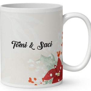 Névvel kérhető - Karácsonyi Teddy maci - együtt (sál) mintás bögre - otthon & életmód - konyhafelszerelés, tálalás - tálalás - bögre & csésze - Meska.hu