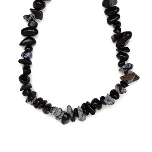 Splitter Obszidián hópehely  ékszerkészítő alapanyag (füzér), Kellékek & szerszámok, Ásvány alapanyag, Ásványfüzér, , MESKA