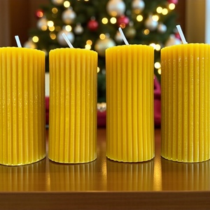 4 darabos méhviasz gyertya csomag - otthon & életmód - gyertya, illat, aroma - aromalámpa - Meska.hu