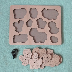 Állatos kirakó - tanya, 10 db-os - játék & sport - puzzle - forma puzzle - Meska.hu