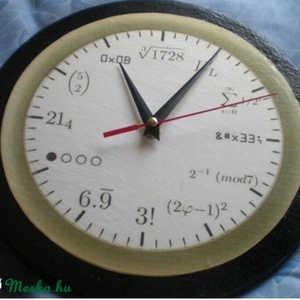 Fali óra matematika tudoroknak -  - Meska.hu