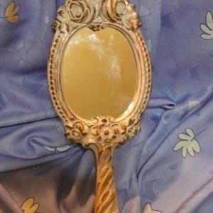 Fa faragott kézi tükör -  - Meska.hu