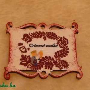 Mesés mini névtábla postaládára, csengőhöz -  - Meska.hu