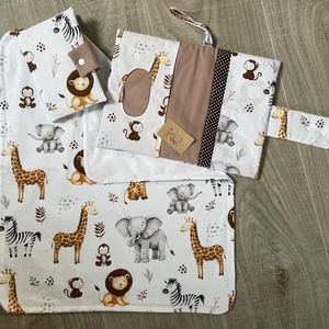 Újszülött alap szett - szafari, Táska & Tok, Pelenkatáska, Pelenkatartó tok, Varrás, MESKA