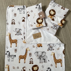 Újszülött alap szett - szafari - táska & tok - pelenkatáska - pelenkatartó tok - Meska.hu