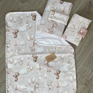 Újszülött alap szett - nyuszis/macis - táska & tok - pelenkatáska - pelenkatartó tok - Meska.hu