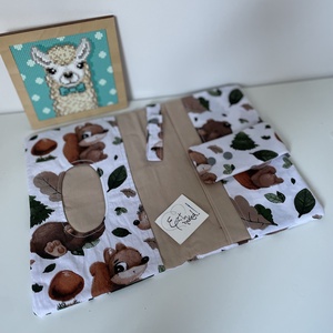 Pelenkázó neszi - erdei állatos - baba - mama - pelenkázó, babafürdető kellékek - pelenkázó neszeszer, pelenkatartó - Meska.hu