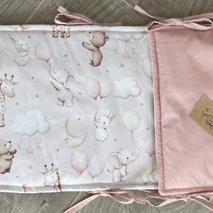 Lufis, maci, nyuszi- lapos klasszikus rácsvédő   - baba - mama - baba ágynemű - rácsvédő & baldachin - Meska.hu