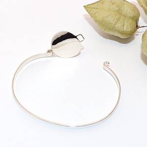 Antikolt pipacsos, női ezüst karkötő, 18 cm (EPK.35) - ékszer - karkötő - karperec - Meska.hu