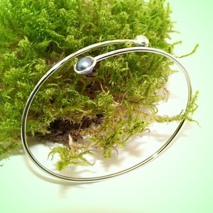 Szürke igazgyöngy és gömb, női ezüst karkötő, állítható (EIK.02) - ékszer - karkötő - gyöngyös karkötő - Meska.hu Szürke igazgyöngy és gömb, női ezüst karkötő, állítható (EIK.02) - ékszer - karkötő - gyöngyös karkötő - Meska.hu