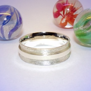 Homorú, fényes karikával, női ezüst gyűrű, 55-ös méret (VHO.16), Ékszer, Gyűrű, Statement gyűrű, Ékszerkészítés, Ötvös, MESKA