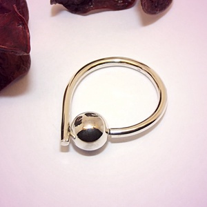 Gömb, fényes, női ezüst gyűrű (EGY.158) - Meska.hu