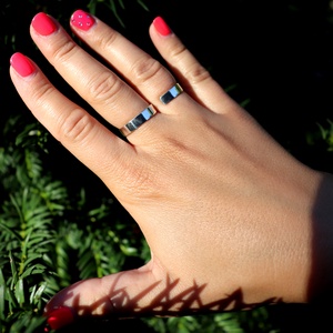 Két ujjas, női ezüst gyűrű, 58-as és 55-ös méret, állítható (EGY.229) - ékszer - gyűrű - statement gyűrű - Meska.hu