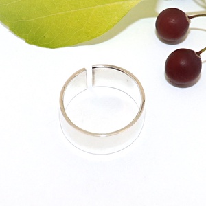 Antikolt, tulipános, nyitott, női ezüst gyűrű, 57-es méret, állítható (ETK.27) - ékszer - gyűrű - kerek gyűrű - Meska.hu