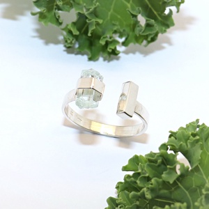 Aquamarin, női ezüst gyűrű, állítható (EGY.280), Ékszer, Gyűrű, Statement gyűrű, Ékszerkészítés, Ötvös, MESKA