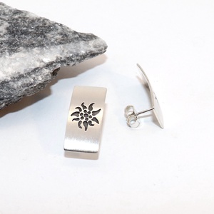 Havasi gyopár, női ezüst fülbevaló pár (EF.199) - Meska.hu