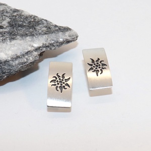 Havasi gyopár, női ezüst fülbevaló pár (EF.199) - ékszer - fülbevaló - lógó fülbevaló - Meska.hu