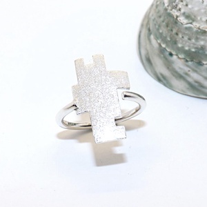 Kubista, női ezüst gyűrű, 58-as méret, állítható (EGY.040), Ékszer, Gyűrű, Statement gyűrű, Ékszerkészítés, Ötvös, MESKA
