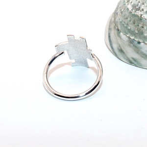 Kubista, női ezüst gyűrű, 58-as méret, állítható (EGY.040) - ékszer - gyűrű - statement gyűrű - Meska.hu