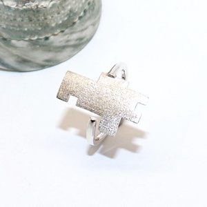 Kubista, női ezüst gyűrű, 58-as méret, állítható (EGY.040) - ékszer - gyűrű - statement gyűrű - Meska.hu