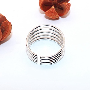 Huzal, női ezüst gyűrű, 63-as méret, állítható (EGY.155) - ékszer - gyűrű - statement gyűrű - Meska.hu