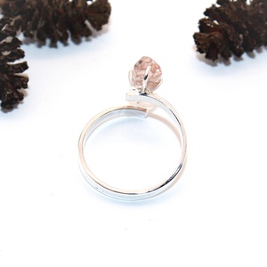 Turmalin, női ezüst gyűrű, 59-es méret, állítható (EGY.223) - ékszer - gyűrű - statement gyűrű - Meska.hu