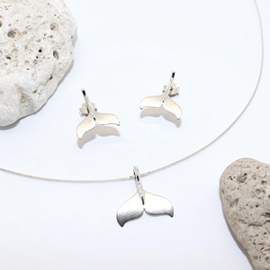 Delfin uszony, női ezüst szett (ESZ.014) - Meska.hu