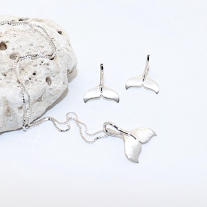 Delfin uszony, női ezüst szett (ESZ.014) - ékszer - ékszerszett - Meska.hu