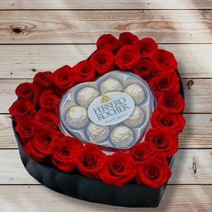 FERRERO ÉDESSÉG BOX, Otthon & Életmód, Dekoráció, Virágdísz és tartó, Virágbox, virágdoboz, Virágkötés, MESKA