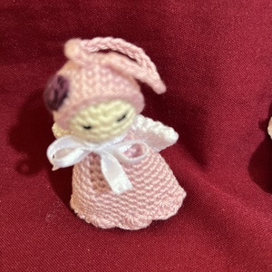 Amigurumi angyalka - karácsony - karácsonyi lakásdekoráció - karácsonyi manók, figurák - Meska.hu