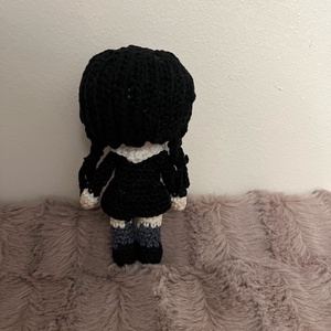 Wednesday Addams Amigurumi figura - játék & sport - plüssállat & játékfigura - más figura - Meska.hu
