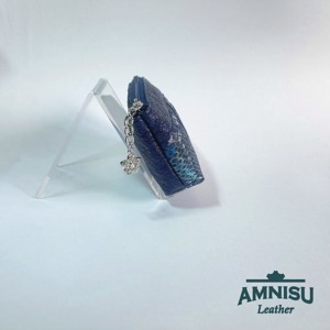 Metál sötétkék - kígyómintás egy cipzáras egyenes kristály köves kulcstartó E6008 - táska & tok - kulcstartó & táskadísz - kulcstartó - Meska.hu