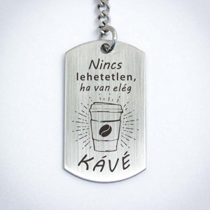Nincs lehetetlen acél medálos kulcstartó, Táska & Tok, Kulcstartó & Táskadísz, Kulcstartó, , MESKA